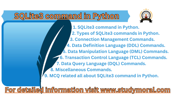 All about SQLite3 command in Python.